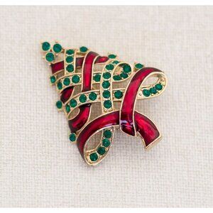 Vintage Christmas Tree Brooch, A12